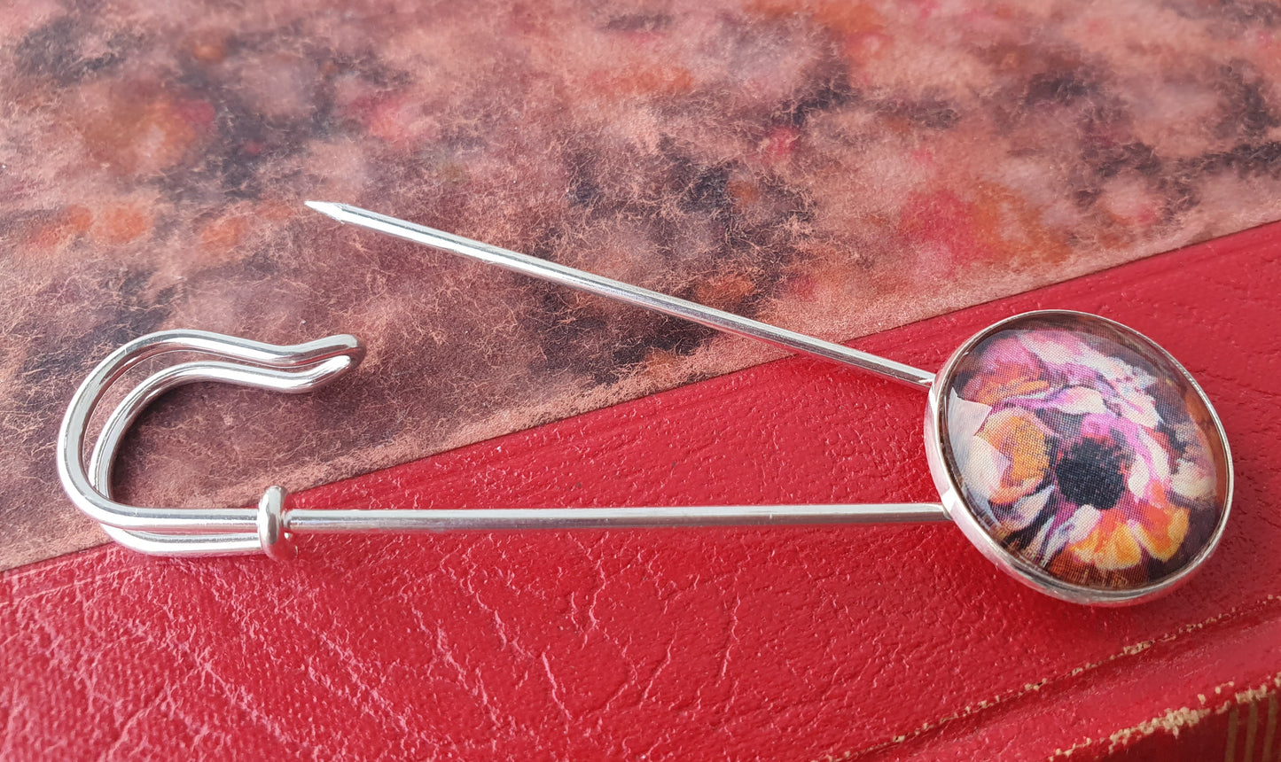 Koftnålar silverfärgad