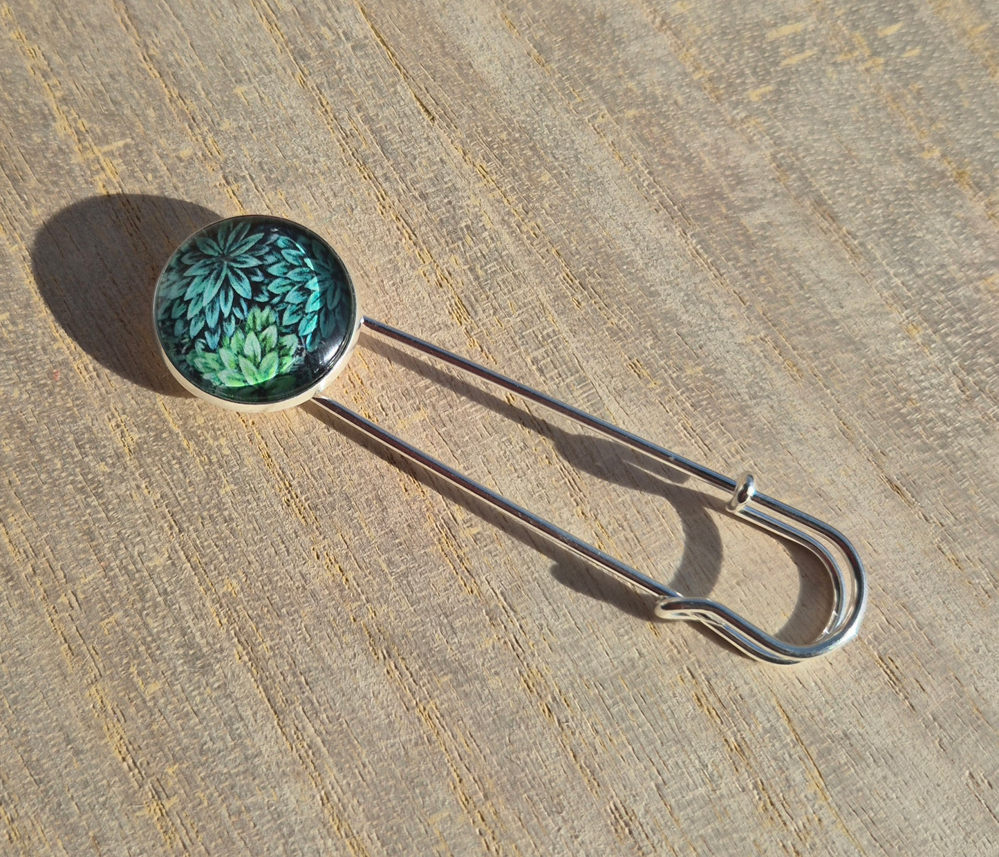 Koftnålar silverfärgad