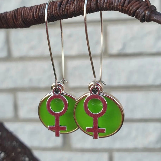 Feminist earrings