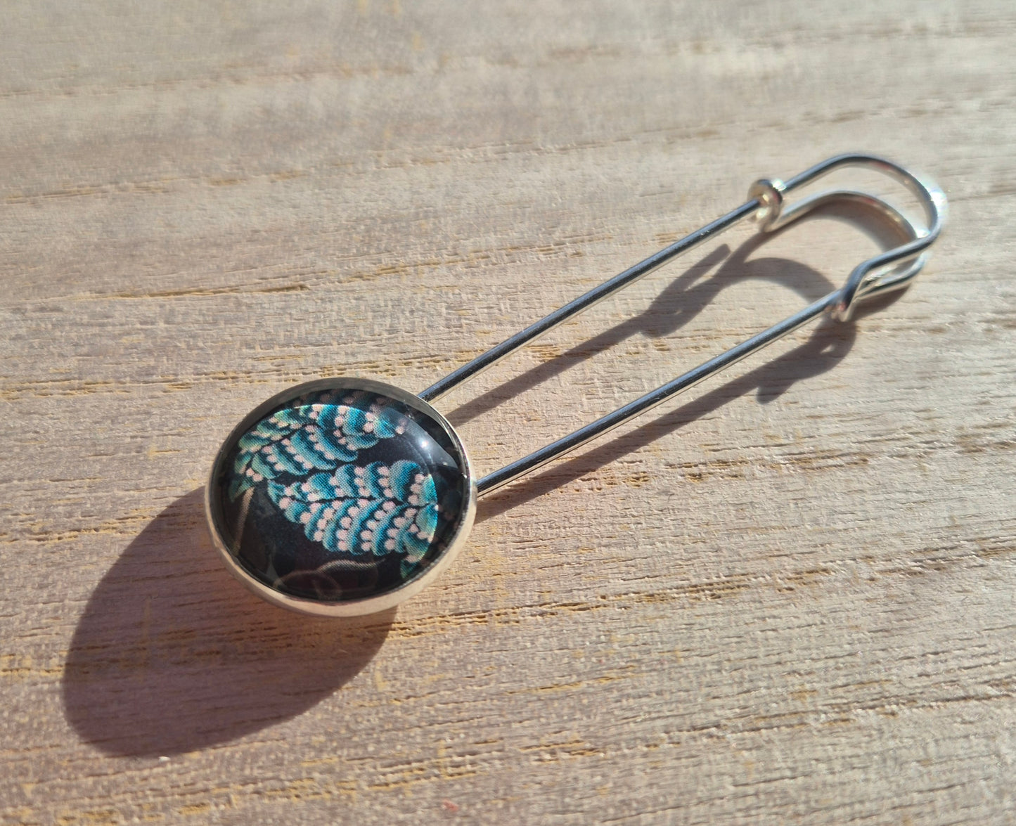 Koftnålar silverfärgad