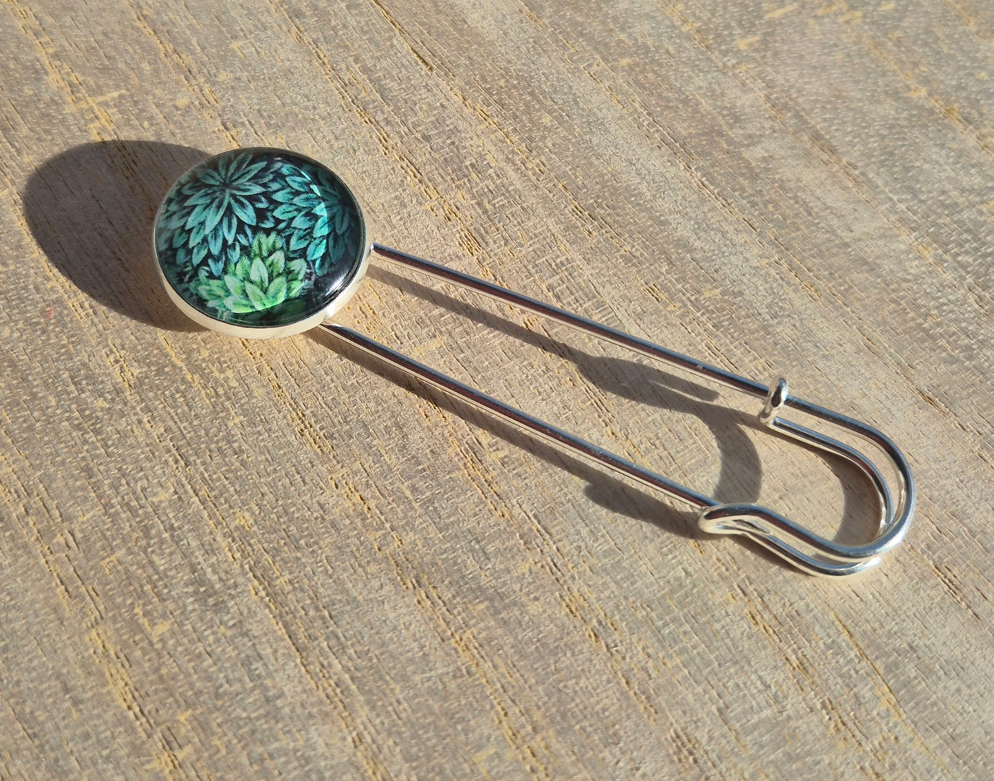 Koftnålar silverfärgad