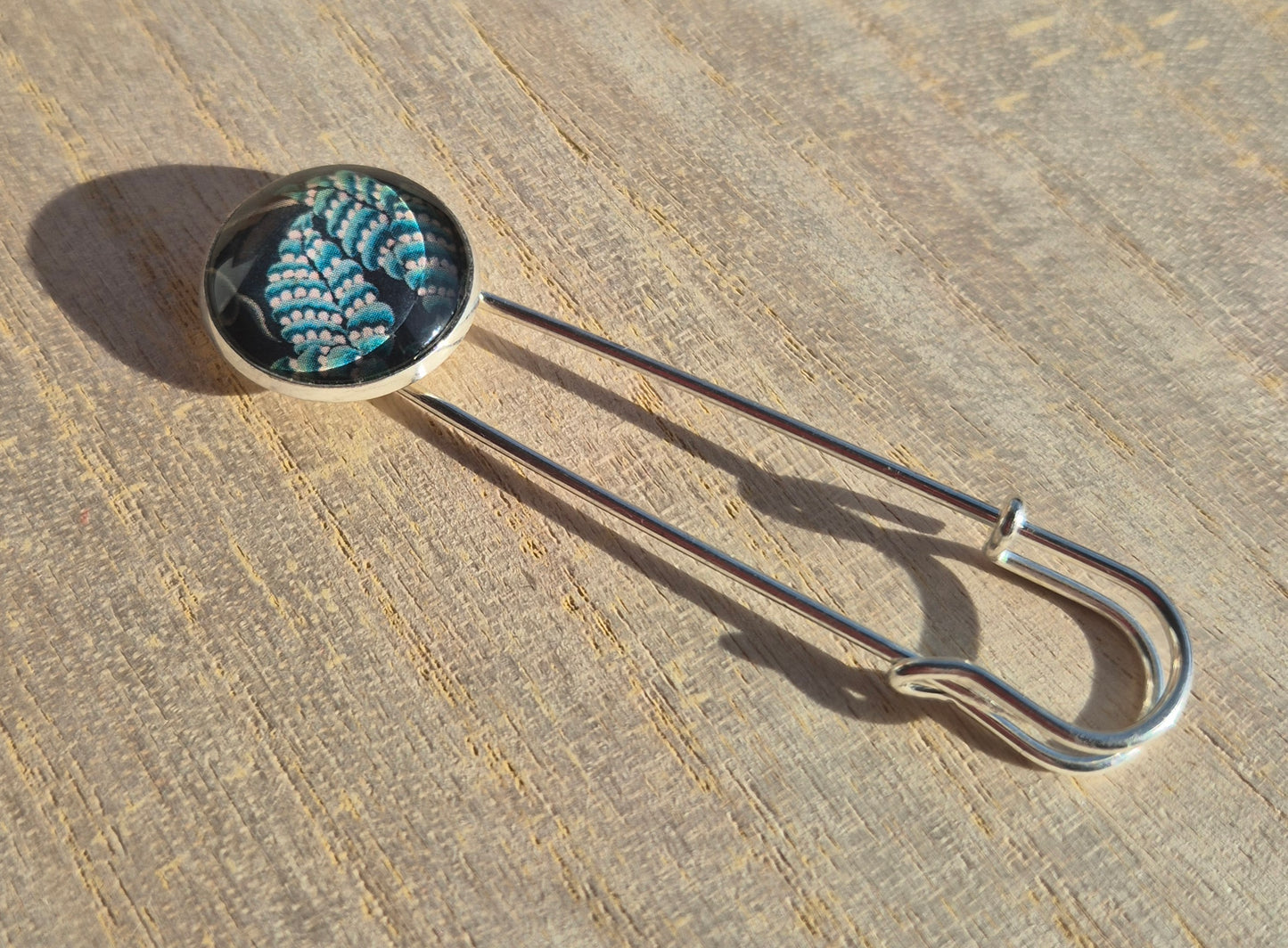 Koftnålar silverfärgad