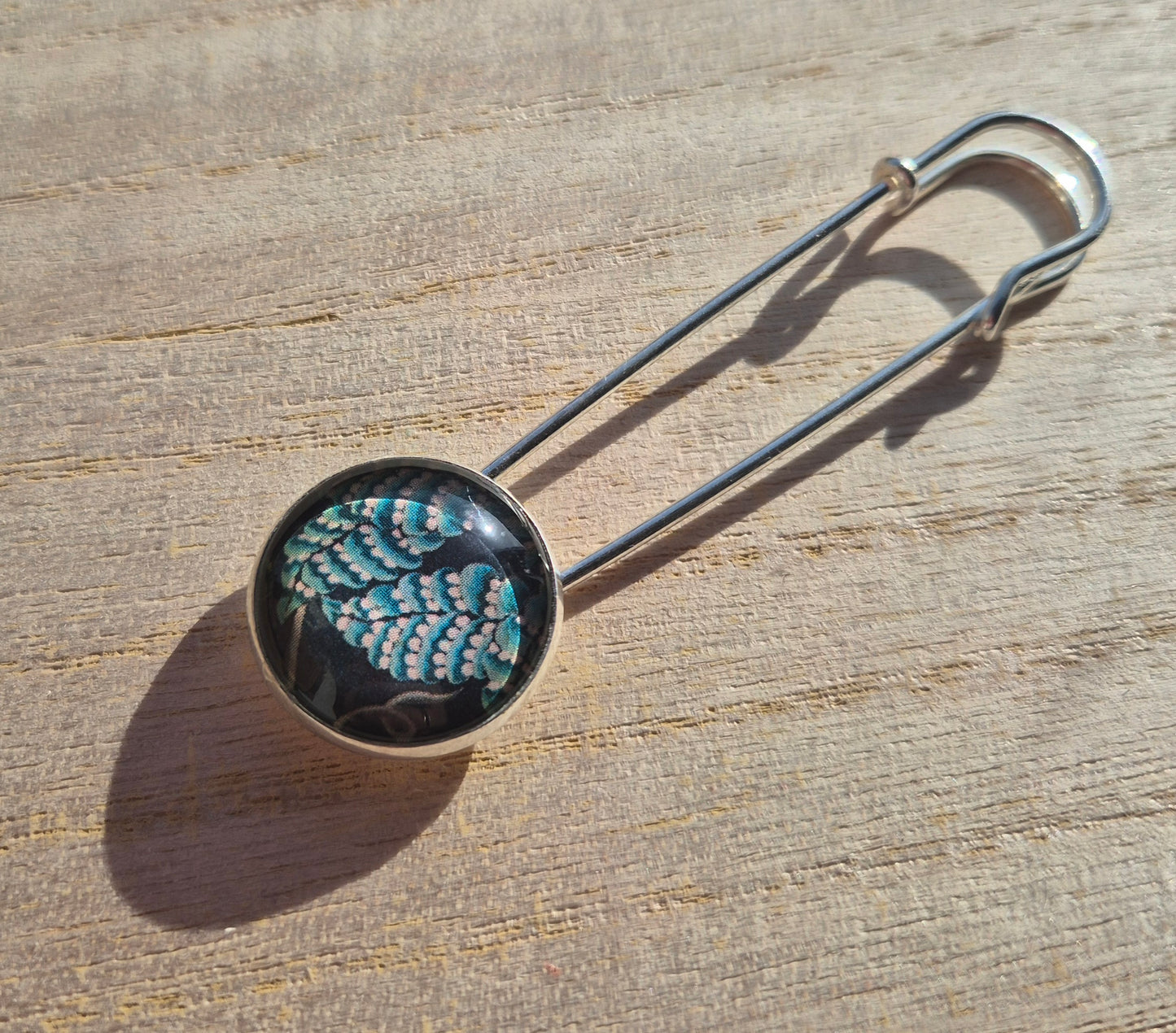 Koftnålar silverfärgad