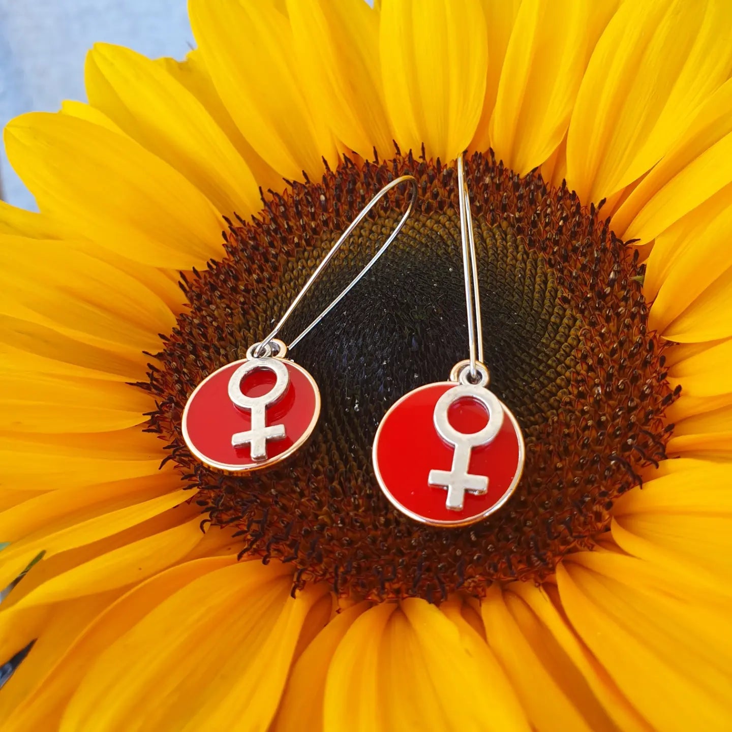 Feminist earrings