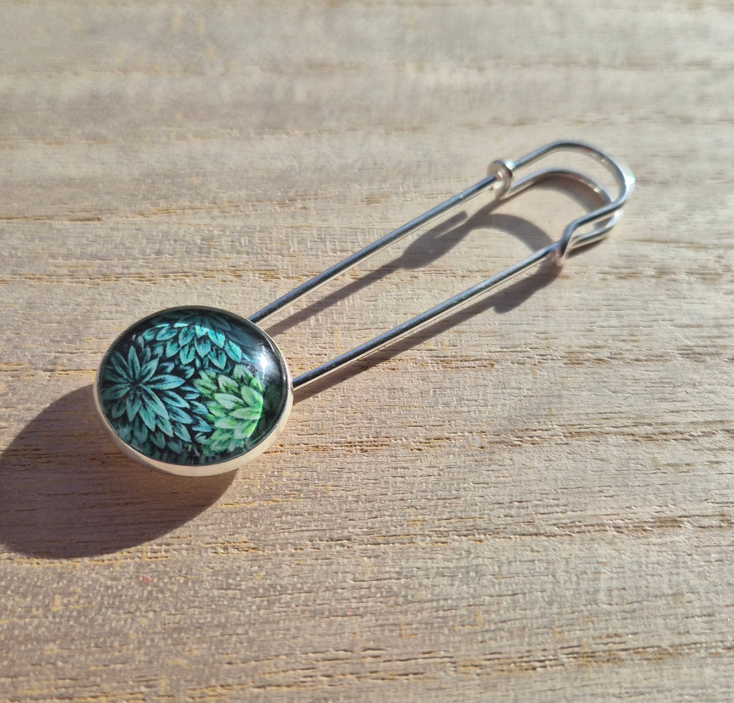 Koftnålar silverfärgad